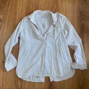 Madewell Flannel Oversized Popover Shirt